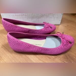 Isaac Mizrahi suede ballet flats